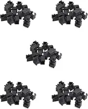 100Pcs RJ45 8P8C Computer Internet Network PCB Jack Socket Black