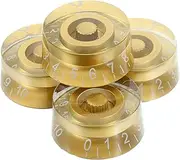 Vaguelly 4pcs Guitar Volume Knobs High Grade Acrylic Volume Tone Control Caps for Electric Guitars