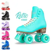 Crazy Skates RETRO Roller Quad Rollerskates for Women Ladies Kids Girls Boy Size