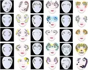 Face Painting Stencils Set | Creative Painting Stencil Templates for Face, Face Tracking Stencil Set, 15 Pieces, 3D Template Set for Face Painting