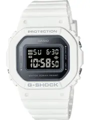 Casio G-Shock GMD-S5600-7ER Black Dial White Resin Womens Watch