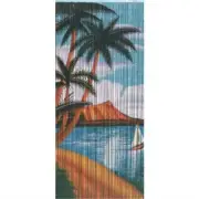 Bamboo54 5265 Palm Beach Serenity Scene Curtain