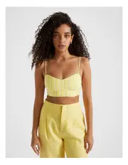 [Seed Heritage] Multi Bralette in Lemon Drop Stripe