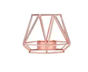 Metal Nordic Candle Holder in Gold or Rose Home Decor Accessory - Rose Gold S...