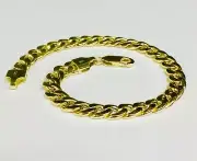 14k Yellow Gold 8.5" Mens Miami Cuban Curb Link 5.3mm 8 Grams Chain/Bracelet