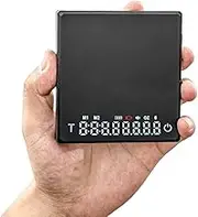 Coffee Scale with Timer for Pour Over Espresso Type-C Rechargeable Digital Smart Kitchen Scale Auto Off LED Display with Waterproof Pad 2000 Grams (Black, Mini)