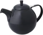FORLIFE Curve Teapot with Infuser, 45-Ounce, Black Graphite