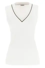 BRUNELLO CUCINELLI 'Shiny Piping' Top