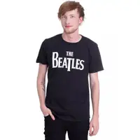 在飛比找蝦皮商城精選優惠-The Beatles Logo 短袖T恤 黑色 英國搖滾樂