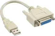 Intos USB Gameport Converter USB Gameport USB-A/S-DB15 / B