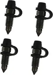 4 Sets Motorcycle Brake Pump Screw Kit Bolt Bleeder Oil Drain Screw Steel Plastic Exhaust Bolts Dust Caps