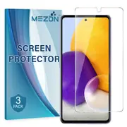 [3 Pack] Samsung Galaxy A72 Ultra Clear Screen Protector Film by MEZON – Case Friendly, Shock Absorption (A72, Clear) – FREE EXPRESS