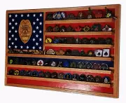 North Carolina State Trooper / Police Challenge Coin Display 70-100 Coins B TRAD