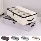 Foldable Cotton Linen Shoe Box Divider Finishing Storage Box Bra