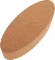 KOMBIUDA Cork Yoga Block Oval Shape for Yoga Dance Leg Stretching High Density Natural Material Supportive for Levels