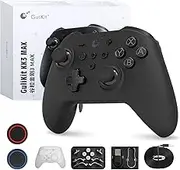 GuliKit KK3 MAX Bluetooth controller with RGB light, Maglev Vibration Motor, Reverb Joysticks and Triggers, 1000Hz Frequency Response, 4 Back Buttons for PC/Switch/Steam/Android/iOS/MacOS