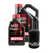 6L Motul 4100 POWER 15W50 Wix XP Filter Motor Oil Change Kit API SL