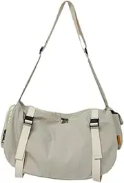 [yuksok] Men Shoulder Bag Duffle Bag Nylon Tote Bag for Vacation Dance Work Sports Street