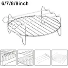 Air Fryer Rack Grill 1 Pc 6/7/8/9 Inches Bracket Oven Accessories Silver