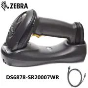 Symbol DS6878-SR20007WR 2D Wireless Bluetooth Barcode Scanner USB Kit W/ Cradle