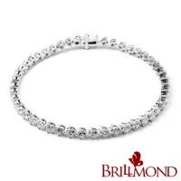 在飛比找momo購物網優惠-【BRILLMOND JEWELRY】鑽石手鍊 4克拉 18