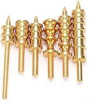 6Pcs Leather Burnisher Brass Polishing Tool Electric Heating Burnishing for Leather Trimming Crafts