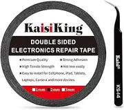 Kaisiking 2mm LCD Repair Tape for Phone Screen, Adhesive Tape with 1 Tweezers for Cell Phone, iPad, Tablets, Laptops, Camera