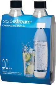 SodaStream Slim Carbonating Bottles Twin Pack, 1L Pack Of 2
