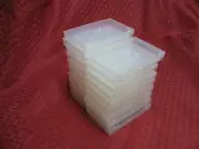 Lot of 19 Poly Cassette tape Cases Clear Soft Plastic