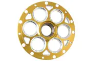 Weld Racing Magnum Midget & Sprint Hub Gold R/H Suit Straight Shaft, 13" & 15" Rims, Non Rotor Mount