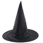 10PCS Halloween Steeple Magic Hat Cool Black Witch Hat Oxford Costume Party Props Potters Cap