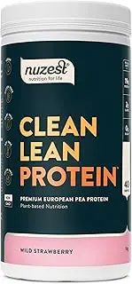 Nuzest - Pea Protein Powder - Clean Lean Protein - Wild Strawberry - Vegan Protein Shake - Plant-Based Low Calorie & Low Carb - Gluten Free - Dairy Free - 1kg (40 Servings)