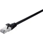 V7 Black Cat7 Shielded And Foiled (SFTP) Cable RJ45 Male to RJ45 Male 0.5m 1.6ft