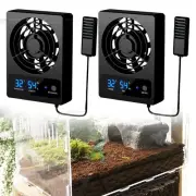 For Reptile Tank Cooling Fan with LED Display Stay Informed of the Temperature