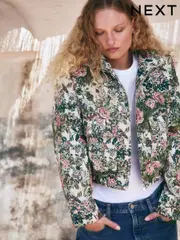 Tapestry Floral Zip Through Jacket (F06147) | $116