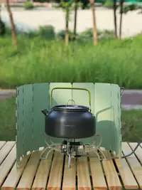 在飛比找松果購物優惠-露營炊具 Outdoor必備卡式爐鍋具擋風板10片裝組 (8