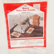 Create Your Own Miniature Bedroom Rugs Pillows Pictures Needlepoint Kit 1975
