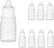 JJUNW 8Pcs Plastic Dropper Bottle, 5ml/0.17oz Eye Dropper Bottle Mini Squeeze Bottle, Thin Tip Empty Plastic Ear Dropper, Refillable Containers with Cap and Plug Empty Travel Size Bottles(5ML)