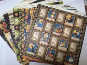 Graphic 45 Happy Haunting 18 Double Sided Sheets of 12” Cardstock Halloween