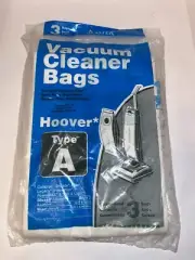 Genuine Hoover Type A Filter Vacuum Bags Upright Cleaners 3 Pk Bissell Elite NEW