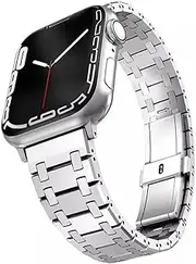 TOPBD Stainless Steel Strap For Apple Watch Ultra band 49mm 38/40/41mm 42/44/45mm S10 42MM 46MM Bracelet For s 10 9 8 7 Se 6 5 4 Se Watchbands
