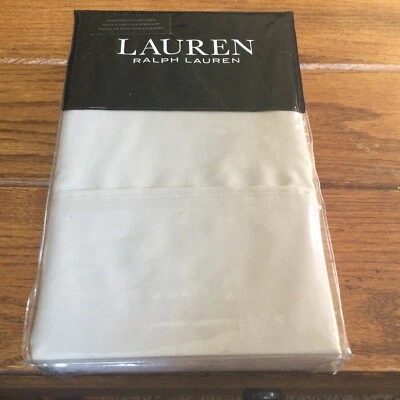 Ralph Lauren - Standard Pillowcases - Dunham Sateen - Opal Grey - New