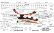 Model Airplane Plans (RC/FF): Strato-Streak 40" Wingspan for ½A Old-Timer