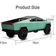 Catzon 1/32 Scale Diecast Truck Model Zinc Alloy Pull Back Car with Sound Light-Green