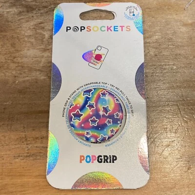 New PopSockets Phone Grip Stand Starbright Rainbow Stars PopGrip