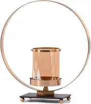 Luxury Alloy Candle Holder Decoration American Style Metal Candlestick Dining Table Aromatherapy Candle Holder Tabletop Decorative
