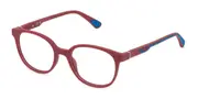 Police VK146 STEM JR 1 Kids 2GHM Kids' Glasses Red Size 48 - Private Health Rebate - Blue Light Block Available