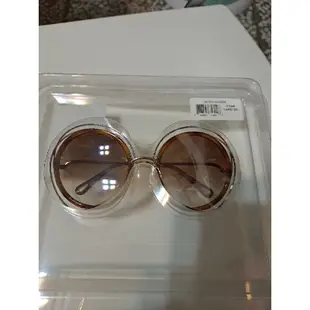 2FF Chloe 墨鏡 好市多 一般 太陽眼鏡 金屬大框 金色加咖啡色 聖誕禮物 情人禮物 交換 全新 時尚