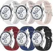 [6-Pack]Compatible with Oneplus Watch2 bands, Soft Silicone Smart Watch Straps, Replacement Wristband Sport Bands Bracelet for Oneplus Watch2 for Women/Men