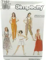Simplicity Pattern #7167 - Romper and Jumper & Sundress (Sizes 10-18)